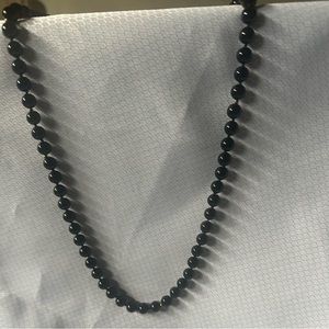 Vintage Glass Necklace 34 inches